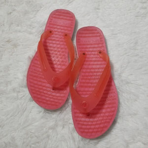 Sperry top sider size 8 coral jelly flip flop!